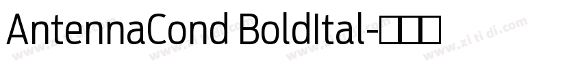 AntennaCond BoldItal字体转换